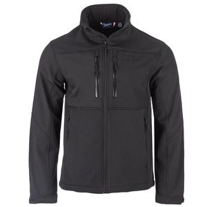 Men’s NWT $150 Reebok Full Zip Stand Collar Softshell Jacket Black L